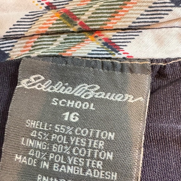 Eddie Bauer Girls School Uniform Navy 16 18 Dark Blue Skort - Picture 4 of 4